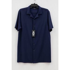 Men's Murano SLIM FIT Liquid Luxury New Hybrid Short Sleeve Cotton Shirt 2XB